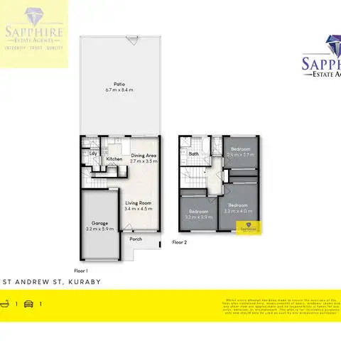 Floorplan of Homely townhouse listing, 12/106 Saint Andrew Street Street, Kuraby QLD 4112