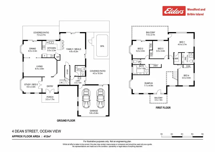 Floorplan of Homely house listing, 4 Dean Drive, Ocean View QLD 4521