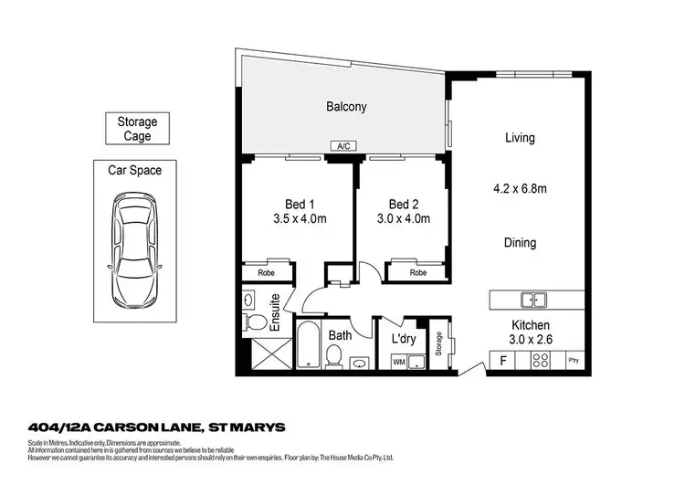 Floorplan of Homely unit listing, 404/12a Carson Lane, St Marys NSW 2760