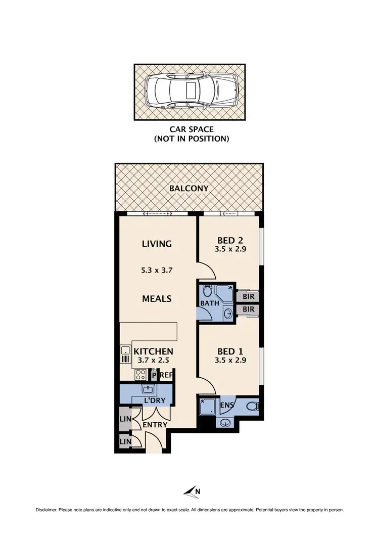 Floorplan of Homely apartment listing, 106B/58 Johnson Street, Reservoir VIC 3073