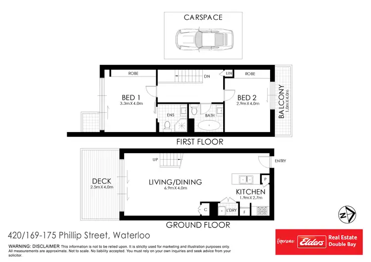 Floorplan of Homely unit listing, 420/169-175 Phillip Street, Waterloo NSW 2017