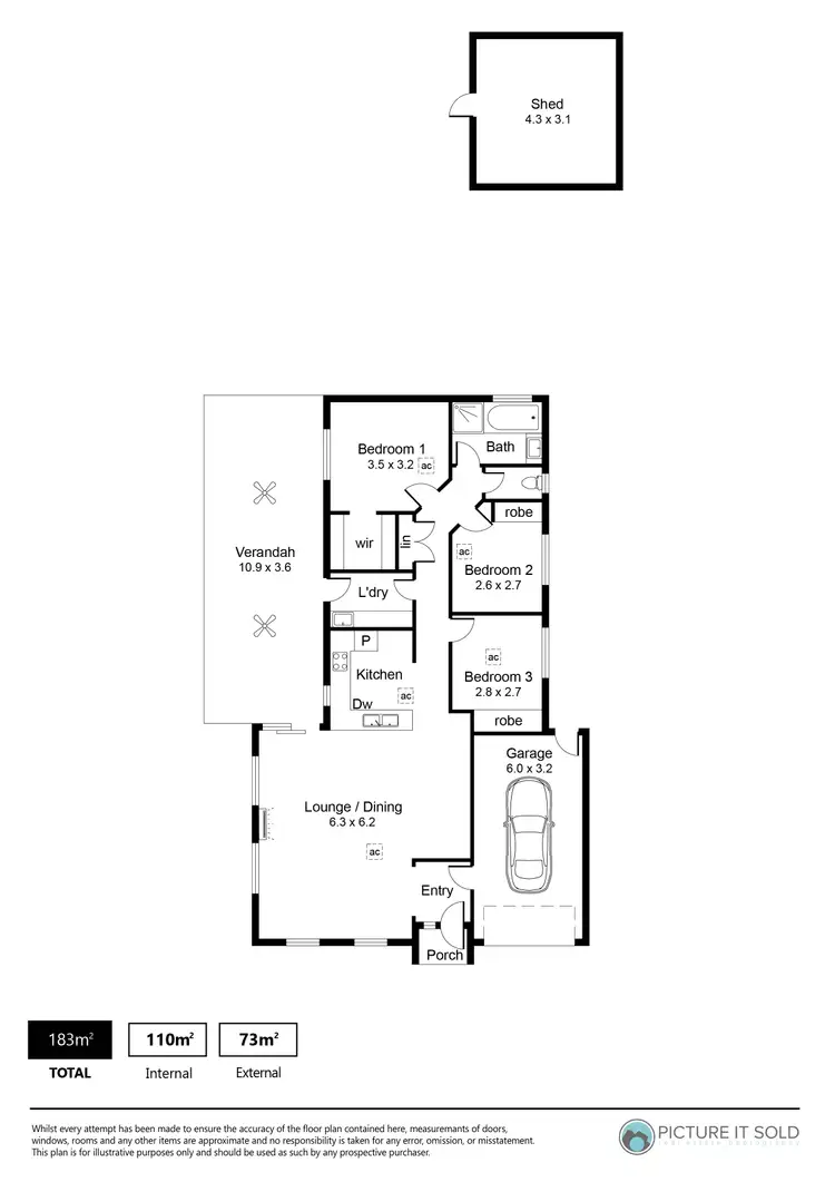 Floorplan of Homely house listing, 24 Kentia Drive, Para Hills West SA 5096