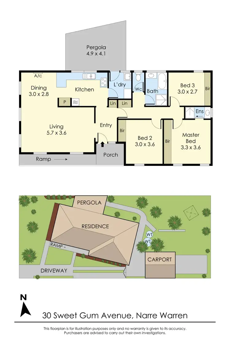 Floorplan of Homely house listing, 30 Sweet Gum Avenue, Narre Warren VIC 3805