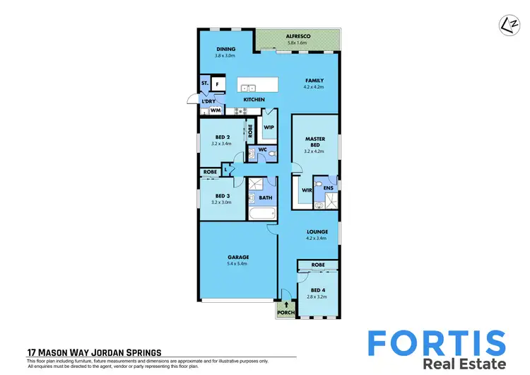 Floorplan of Homely house listing, 17 Mason Way, Jordan Springs NSW 2747