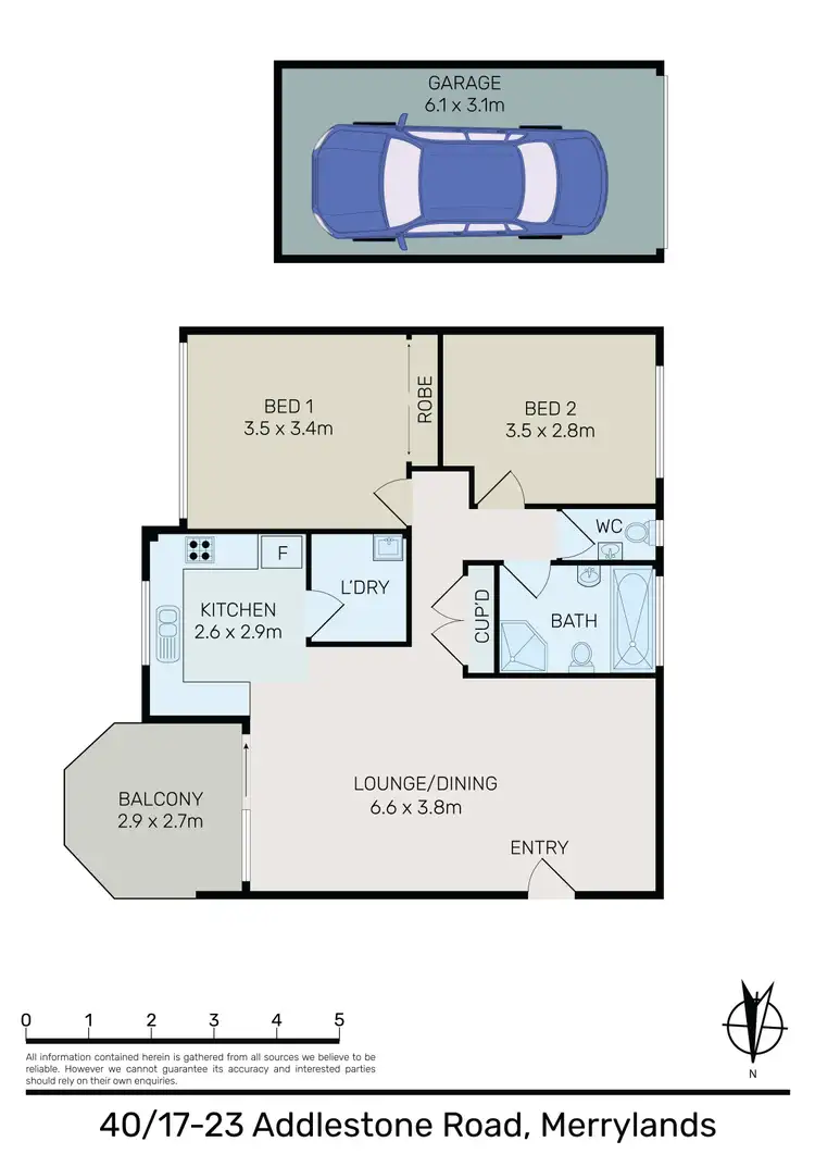 Floorplan of Homely unit listing, 40/17-23 Addlestone Road, Merrylands NSW 2160