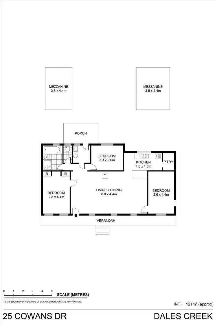 Floorplan of Homely house listing, 25 Cowans Drive, Dales Creek VIC 3341