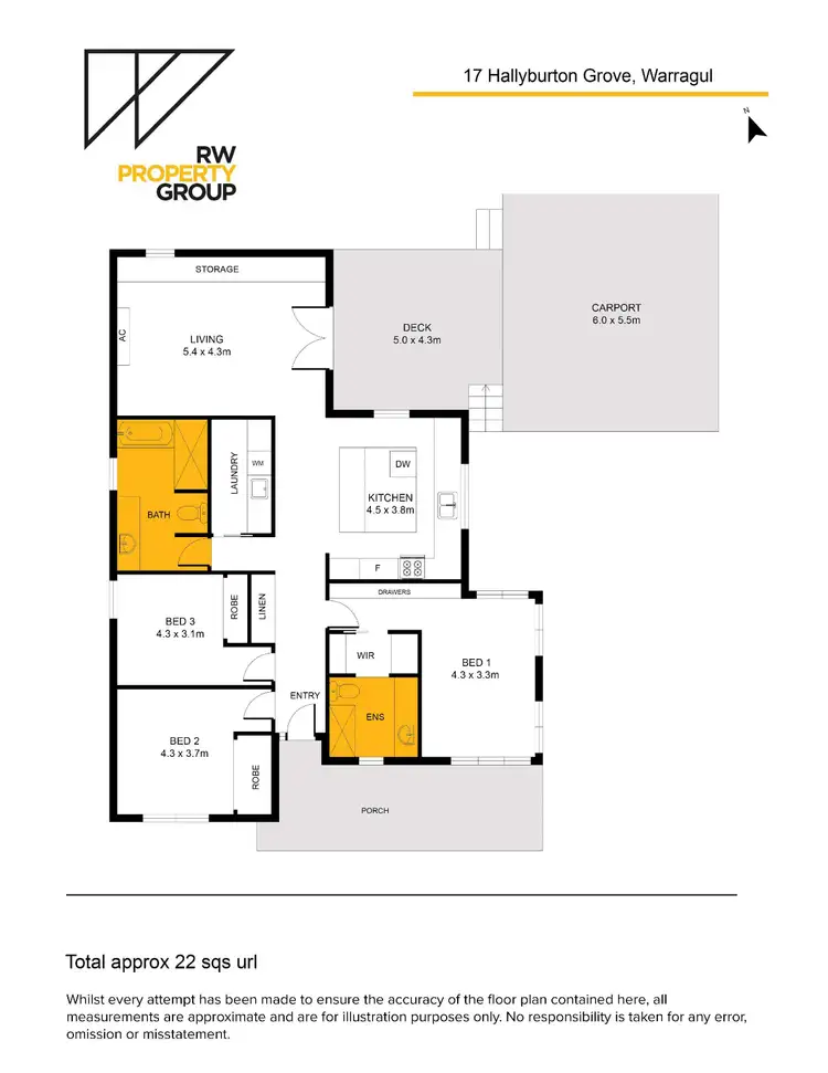 Floorplan of Homely house listing, 17 Hallyburton Grove, Warragul VIC 3820