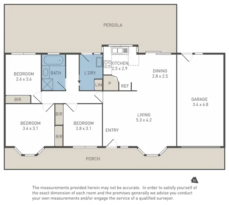 Floorplan of Homely unit listing, 1/16 Gabrielle Close, Werribee VIC 3030