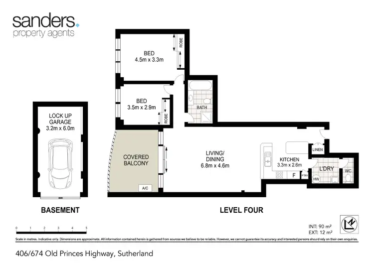 Floorplan of Homely unit listing, 406/674-678 Old Princes Highway, Sutherland NSW 2232