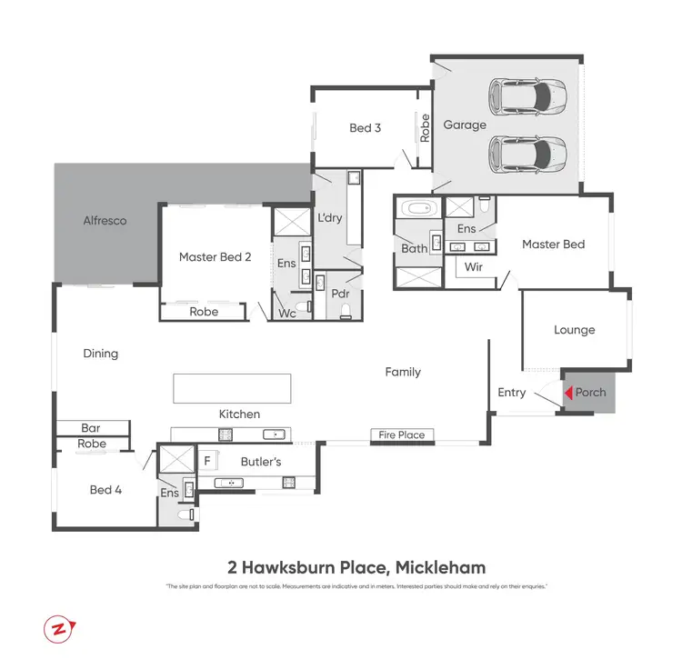 Floorplan of Homely house listing, 2 Hawksburn Place, Mickleham VIC 3064