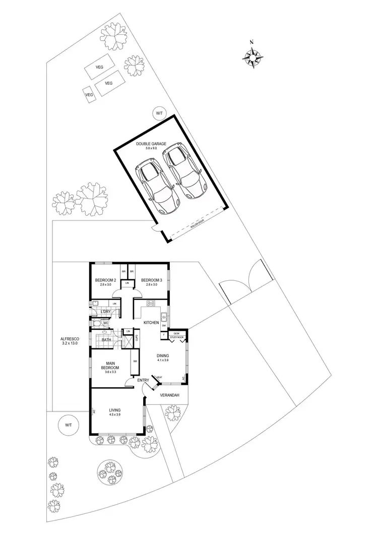 Floorplan of Homely house listing, 5 Burleigh Drive, Grovedale VIC 3216