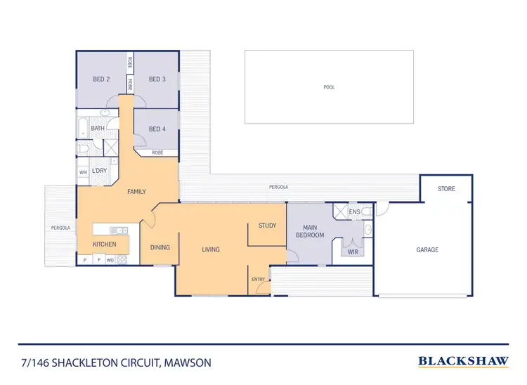Floorplan of Homely townhouse listing, 7/146 Shackleton Circuit, Mawson ACT 2607