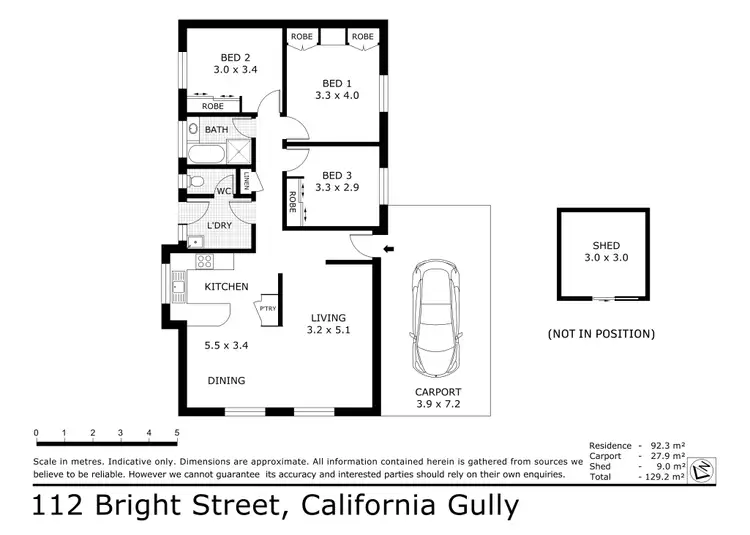 Floorplan of Homely house listing, 112 Bright Street, California Gully VIC 3556