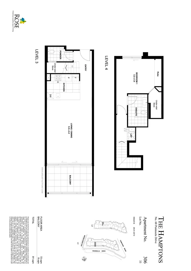 Floorplan of Homely apartment listing, 306/68 Peninsula Drive, Breakfast Point NSW 2137