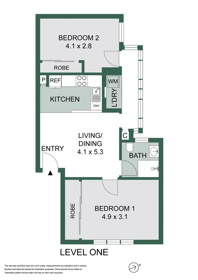 Floorplan of Homely unit listing, 45B Barcom Avenue, Darlinghurst NSW 2010