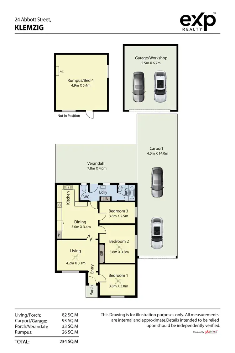 Floorplan of Homely house listing, 24 Abbott Street, Klemzig SA 5087
