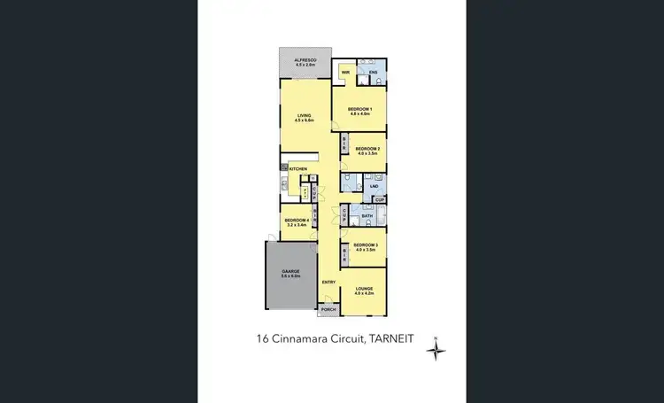 Floorplan of Homely house listing, 16 Cinnamara Circuit, Tarneit VIC 3029