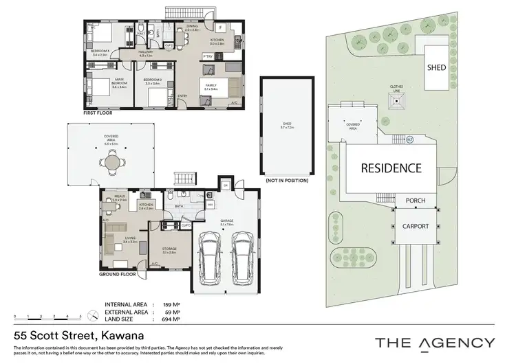 Floorplan of Homely house listing, 55 Scott Street, Kawana QLD 4701