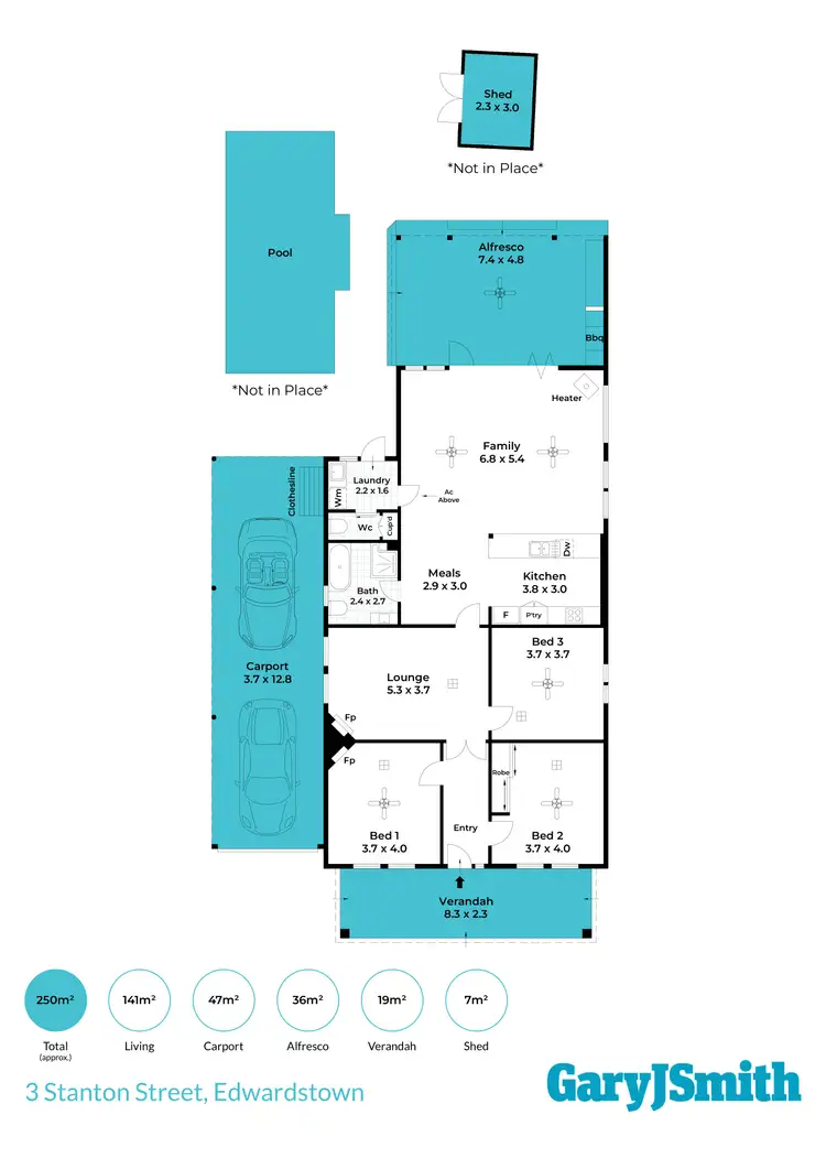Floorplan of Homely house listing, 3 Stanton Street, Edwardstown SA 5039