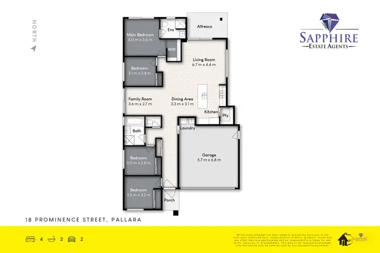 Floorplan of Homely house listing, 18 Prominence Street, Pallara QLD 4110