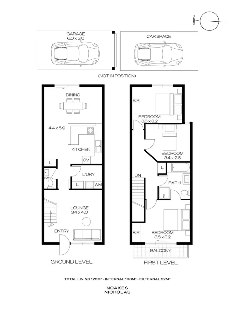 Floorplan of Homely townhouse listing, 2/15 Arnold Drive, Mitchell Park SA 5043