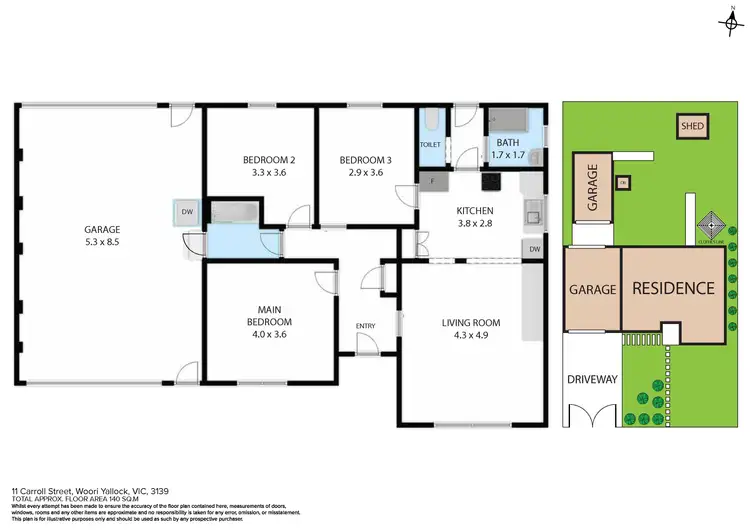 Floorplan of Homely house listing, 11 Carroll Street, Woori Yallock VIC 3139