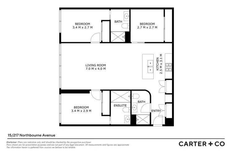 Floorplan of Homely apartment listing, 15/217 Northbourne Avenue, Turner ACT 2612