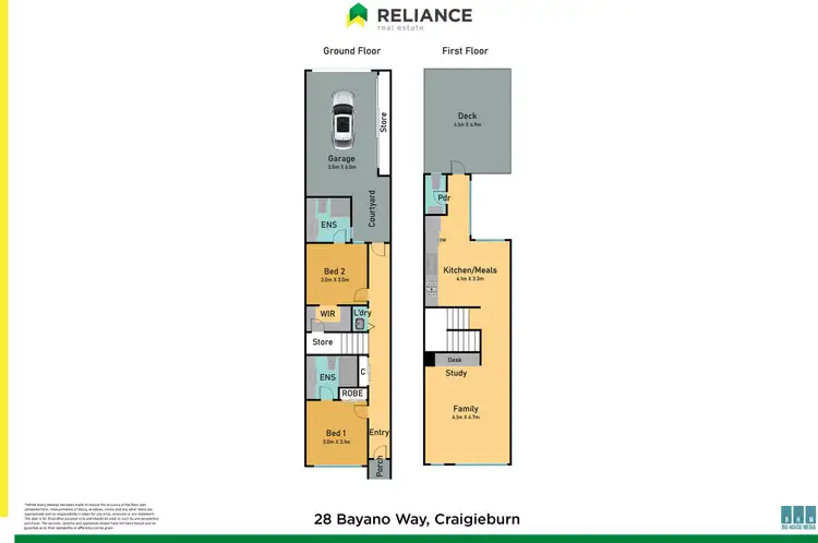 Floorplan of Homely house listing, 28 Bayano Way, Craigieburn VIC 3064