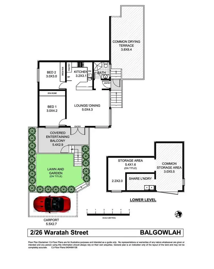 Floorplan of Homely apartment listing, 2/26 Waratah Street, Balgowlah NSW 2093