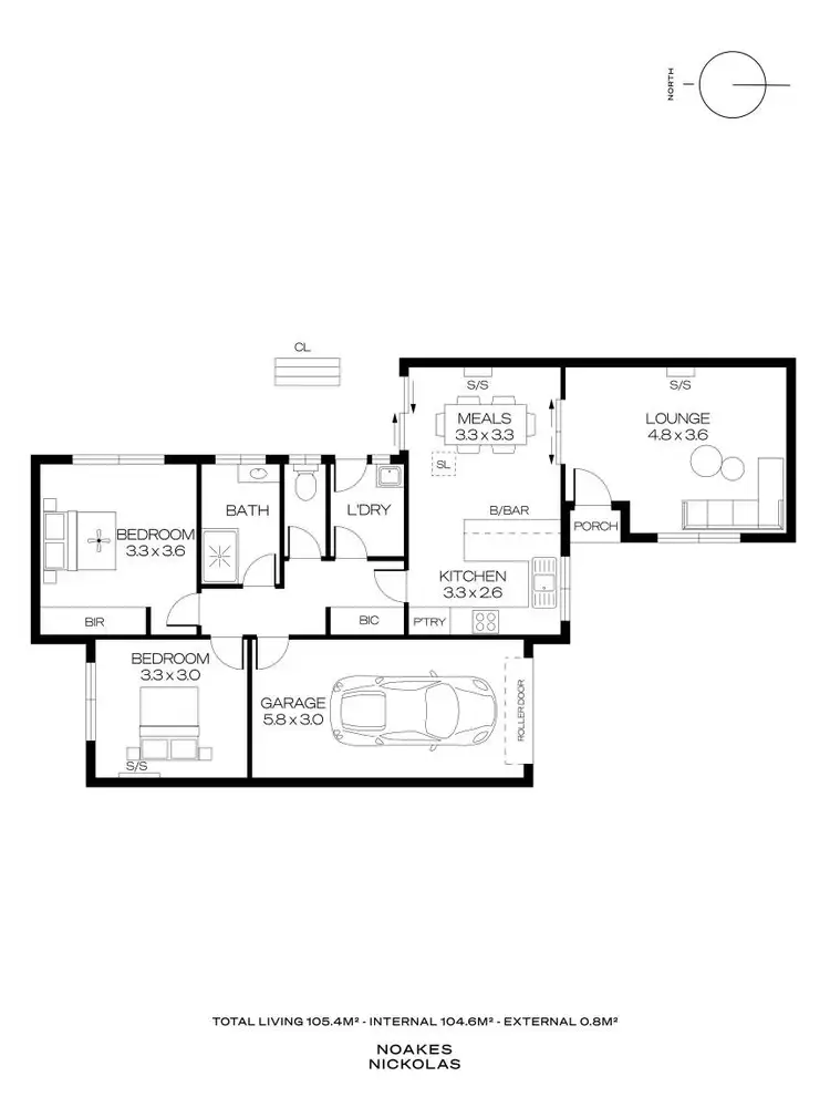 Floorplan of Homely unit listing, 3/11 Myponga Terrace, Broadview SA 5083