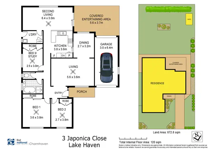 Floorplan of Homely house listing, 3 Japonica Close, Lake Haven NSW 2263
