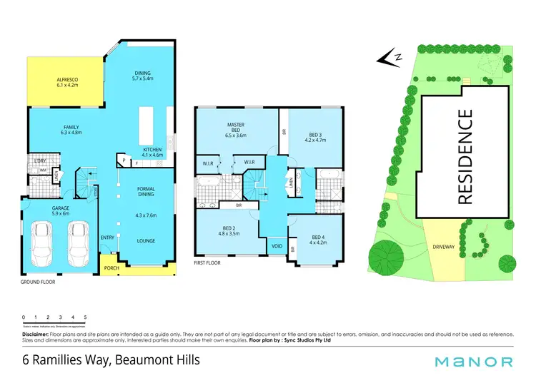 Floorplan of Homely house listing, 6 Ramillies Way, Beaumont Hills NSW 2155