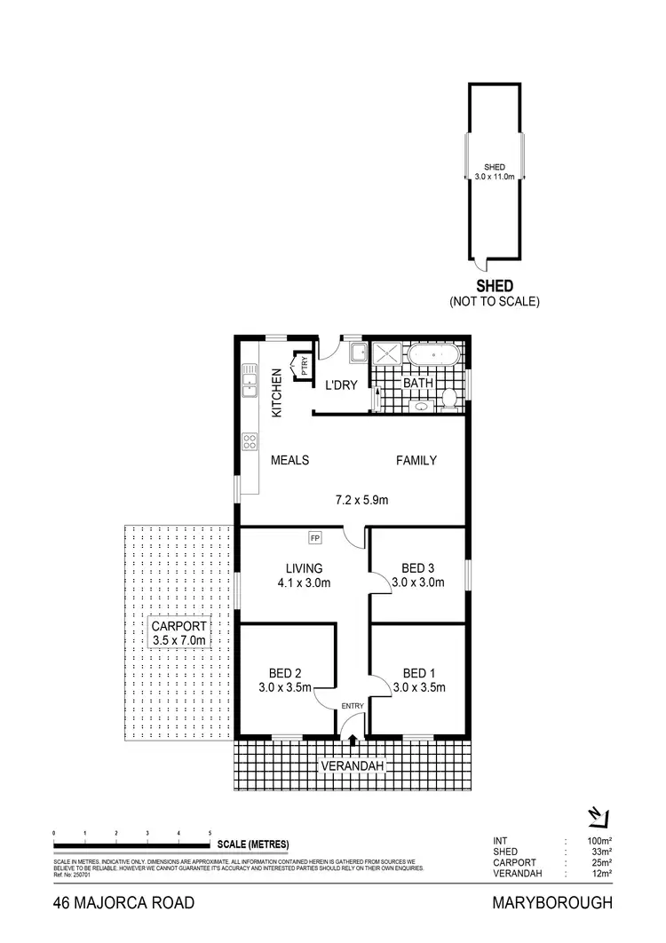 Floorplan of Homely house listing, 46 Majorca Road, Maryborough VIC 3465