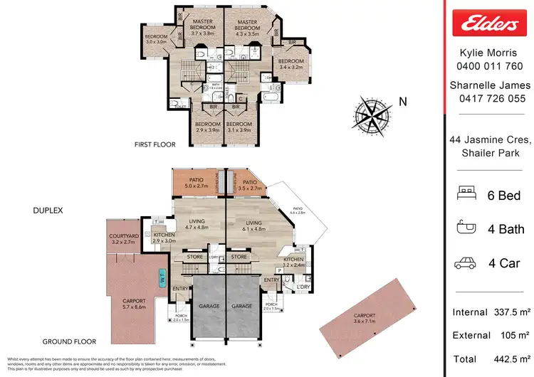 Floorplan of Homely house listing, 44 Jasmine Crescent, Shailer Park QLD 4128