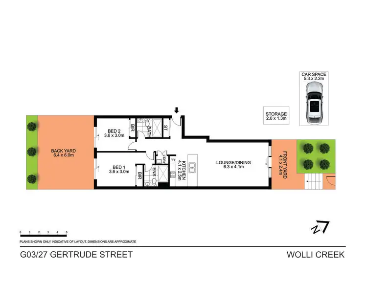 Floorplan of Homely apartment listing, G03/27 Gertrude Street, Wolli Creek NSW 2205