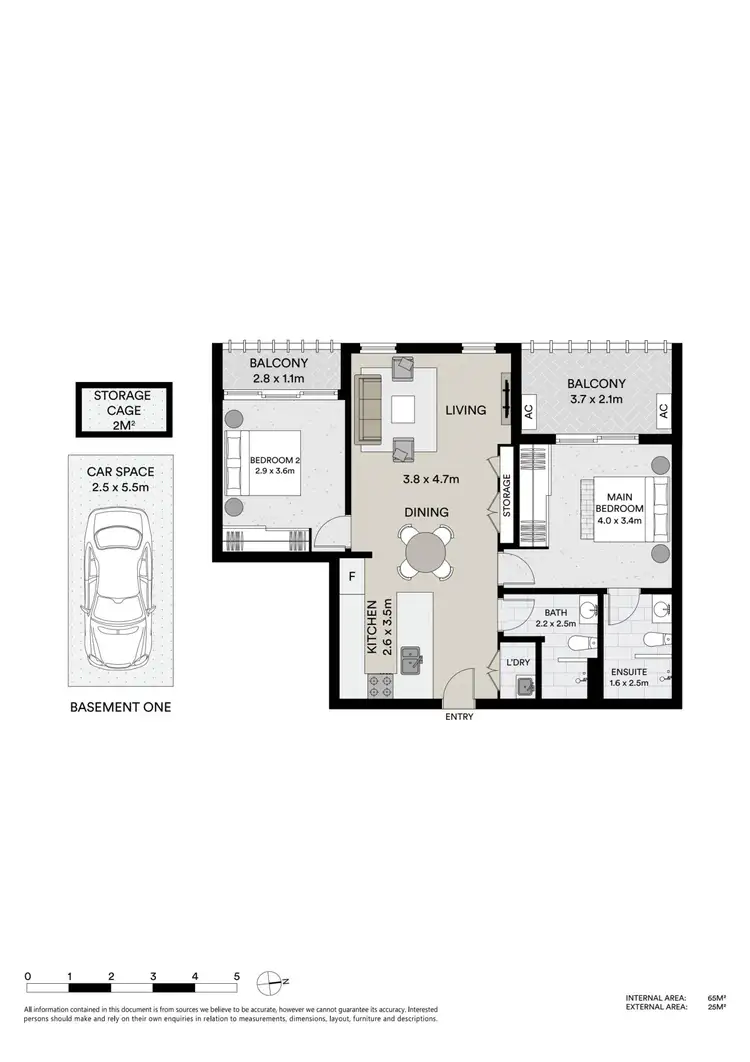 Floorplan of Homely apartment listing, 307/225 Hume Highway, Greenacre NSW 2190