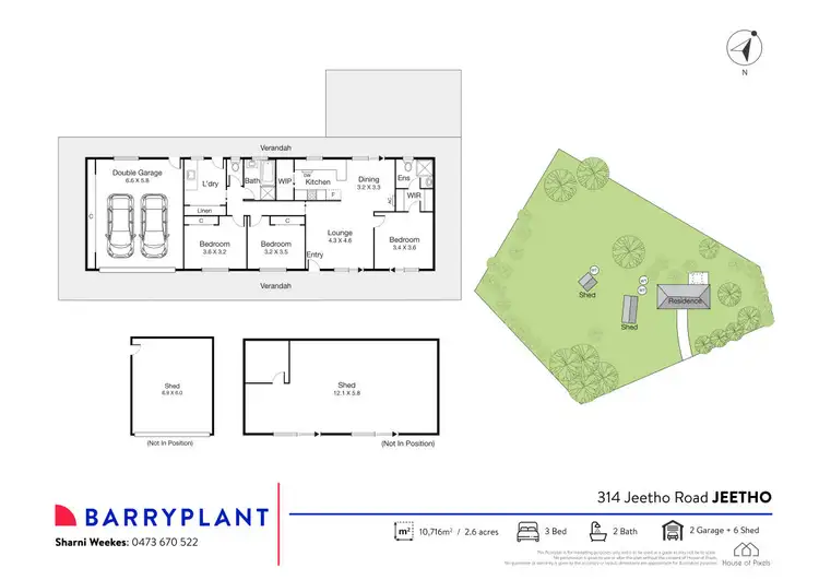 Floorplan of Homely house listing, 314 Jeetho Road, Jeetho VIC 3945