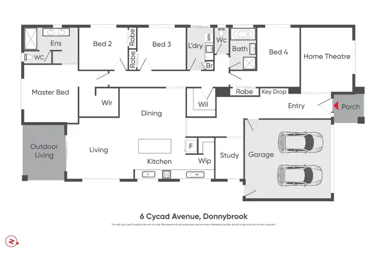 Floorplan of Homely house listing, 6 Cycad Avenue, Donnybrook VIC 3064