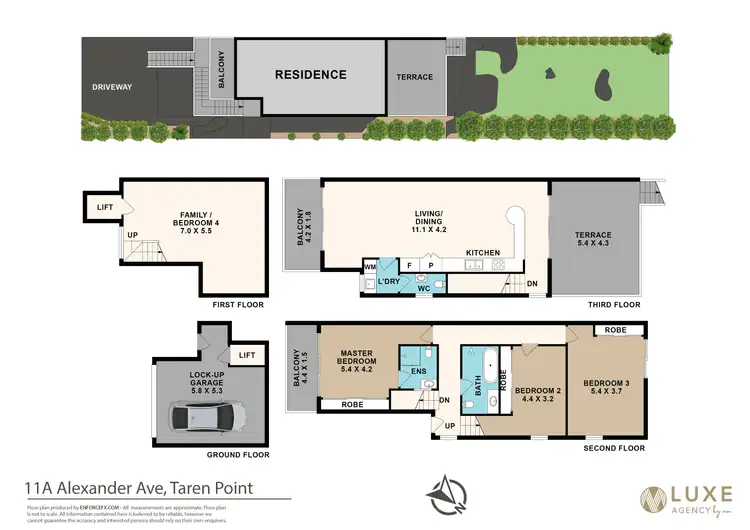 Floorplan of Homely semi-detached listing, 11A Alexander Avenue, Taren Point NSW 2229