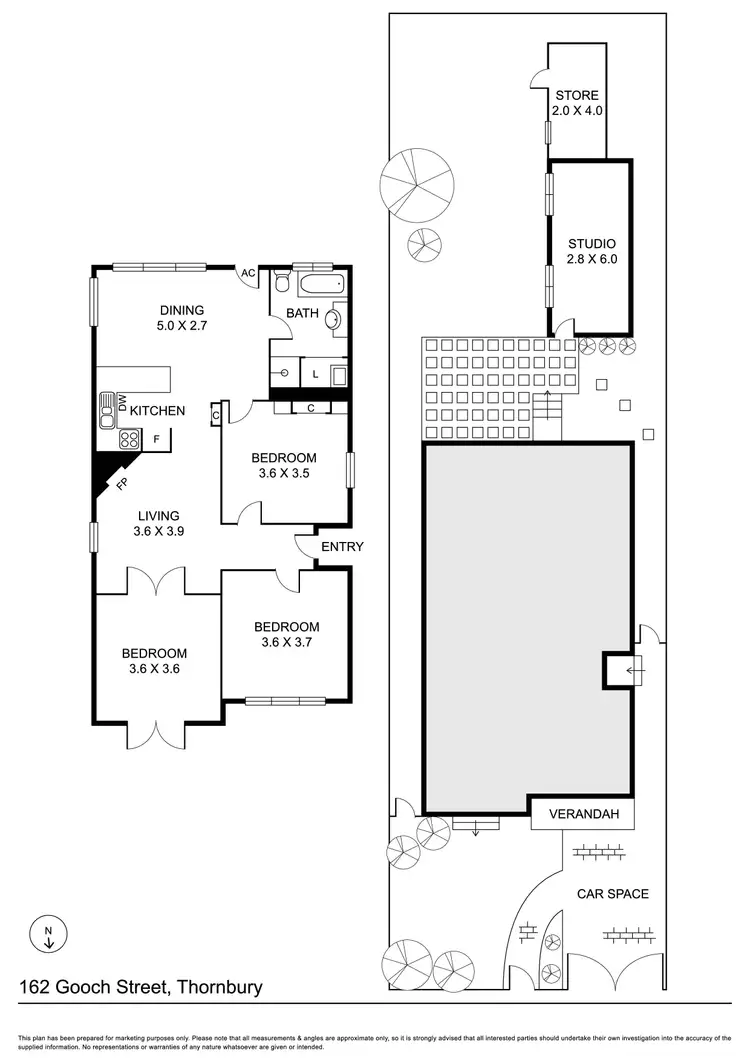 Floorplan of Homely house listing, 162 Gooch Street, Thornbury VIC 3071