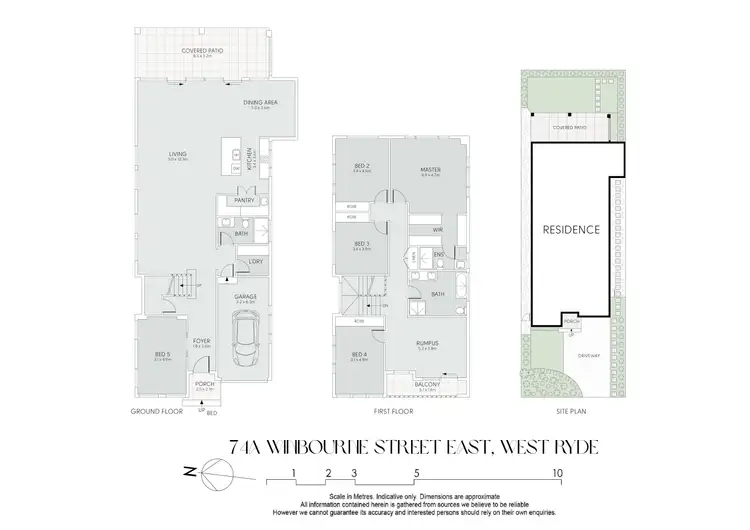 Floorplan of Homely semi-detached listing, 74A Winbourne Street East, West Ryde NSW 2114