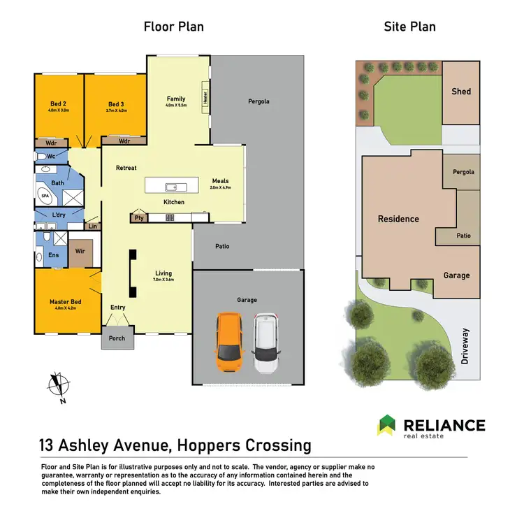 Floorplan of Homely house listing, 13 Ashley Avenue, Hoppers Crossing VIC 3029