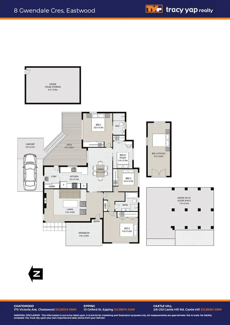 Floorplan of Homely house listing, 8 Gwendale Crescent, Eastwood NSW 2122
