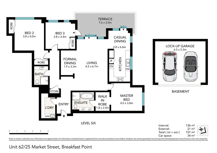 Floorplan of Homely apartment listing, 62/25 Market Street, Breakfast Point NSW 2137
