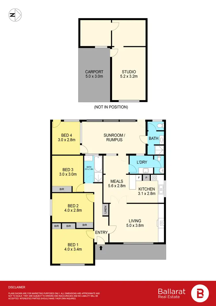 Floorplan of Homely house listing, 1308 Geelong Road, Mount Clear VIC 3350