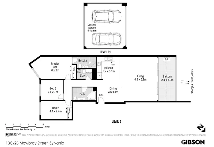Floorplan of Homely apartment listing, 13C/2B Mowbray Street, Sylvania NSW 2224