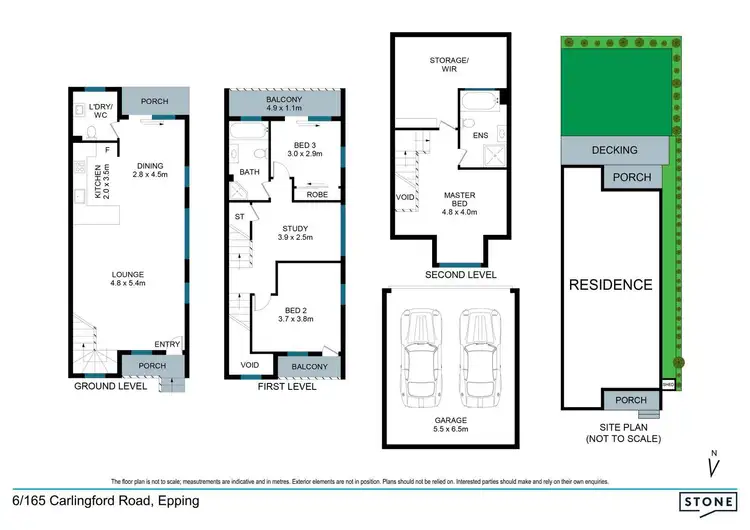 Floorplan of Homely townhouse listing, 6/165 Carlingford Road, Epping NSW 2121