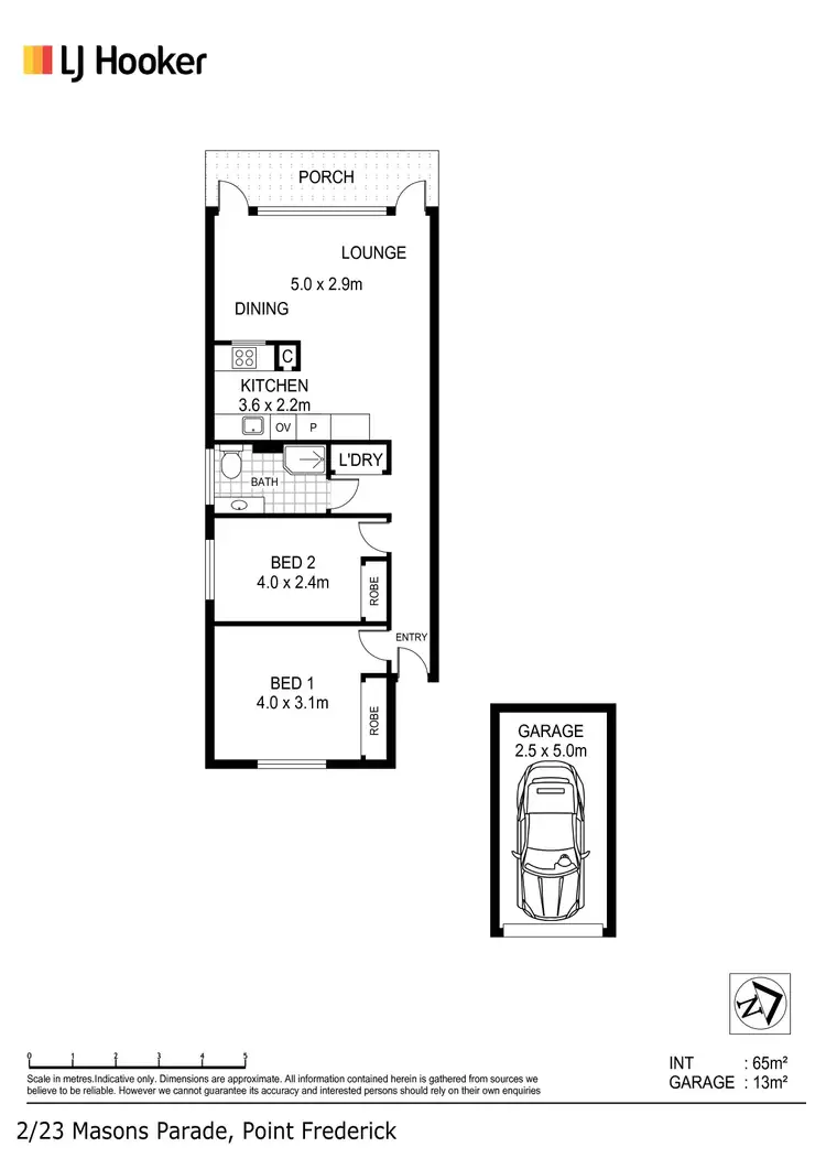 Floorplan of Homely apartment listing, 2/23 Masons Parade, Point Frederick NSW 2250