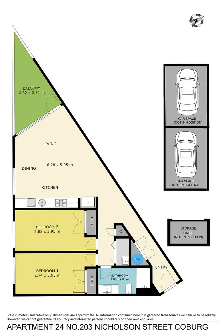 Floorplan of Homely apartment listing, 24/203 Nicholson Street, Coburg VIC 3058