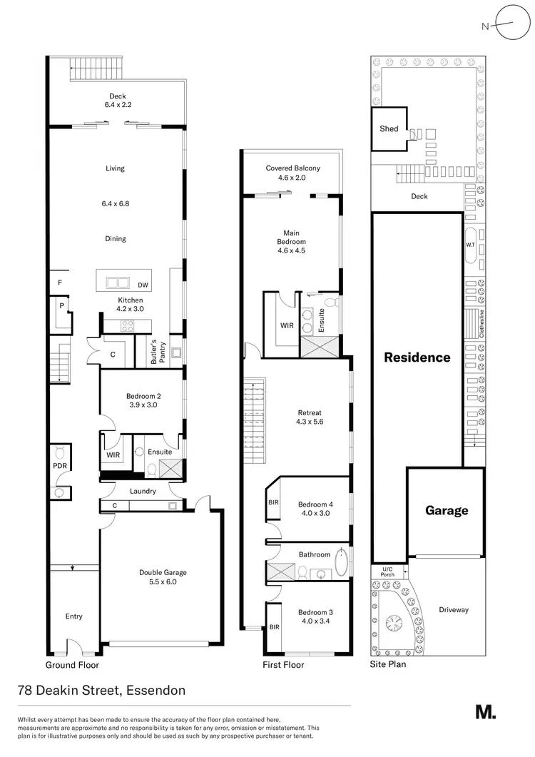 Floorplan of Homely house listing, 78 Deakin Street, Essendon VIC 3040